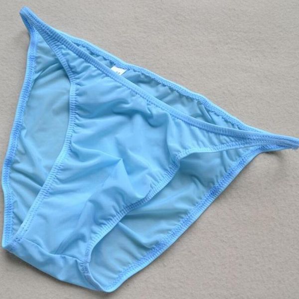 

breathable mens nylon briefs underwear men male thin low-waist fashion design bikini underpants, Black;white