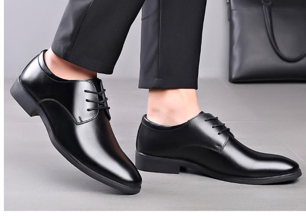 

2021 spring and autumn shoes with new style fashion low heel round head men's shoes @316, Black