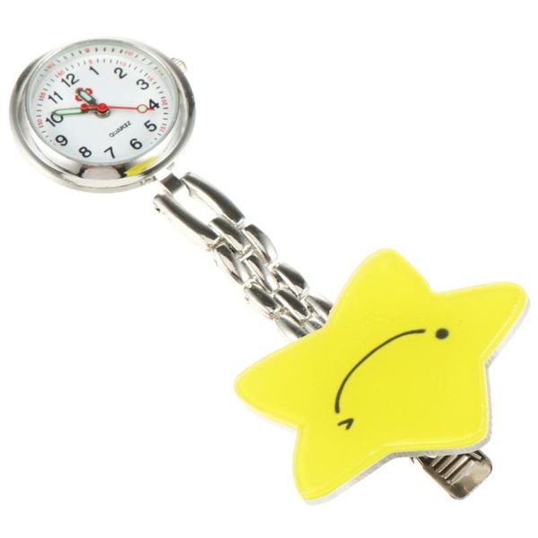 

pocket watches fashion nurses watch clip-on hanging for student, Slivery;golden