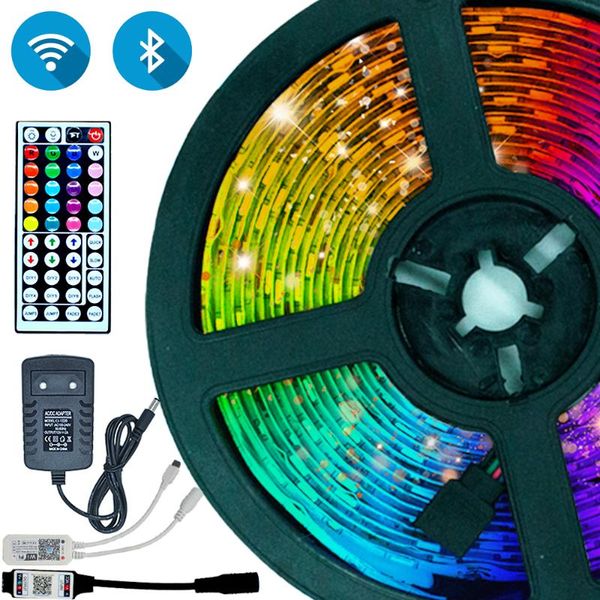 

light strips for party bedroom decoration waterproof flexible lamp tape ribbon with diode rgb string led