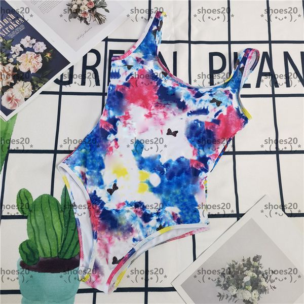 

colorful royal swimwear hipster padded women's one-piece swimsuits outdoor beach swimming bandage luxury designer wear