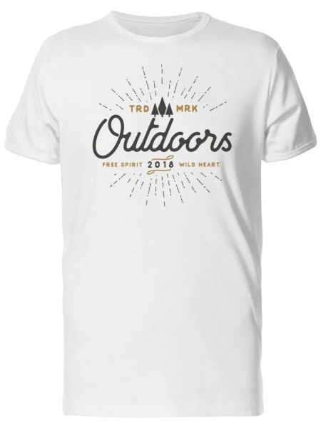 

pine tees silhouettes and text men's tee -image by shutterstock, White;black