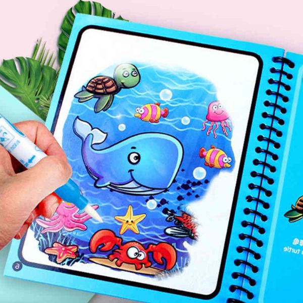 

montessori toys reusable colour book magic water drawing book sensory early education toys for children birthday gift