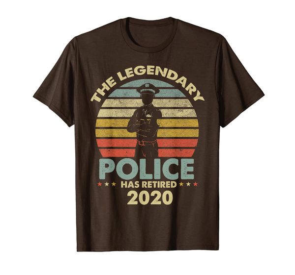 

retirement gift for women and men retired police 2020 t-shirt, White;black