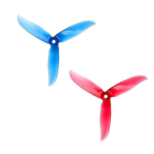 

pair t5045c pro 5045 3-blade propeller for fpv tyle drone quadcopter version prop, 10 blue & red lighting studio accessories