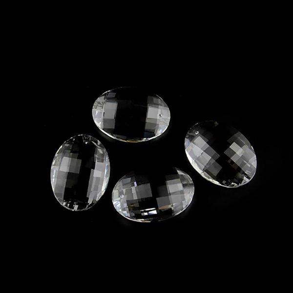 

50pcs/lot ,76mm faceted egg crystal chandelier pendant prism,glass for wedding