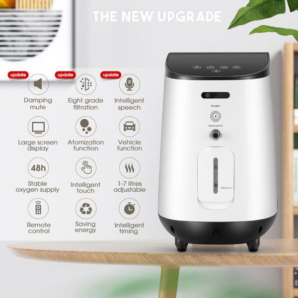 

1-7l/min portable oxygen machine generator concentrator making household air purifier ac 220v/110v purifiers