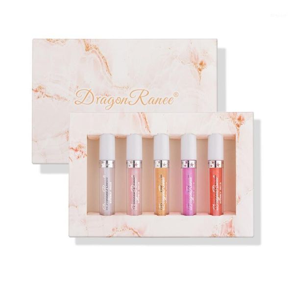 

5pcs/set makeup lip gloss set mirror glaze waterproof long-lasting for ladies1