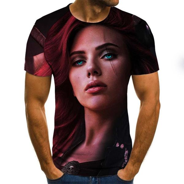 

men's t-shirts 2021 summer t-shirt 3d printing street hip hop, White;black