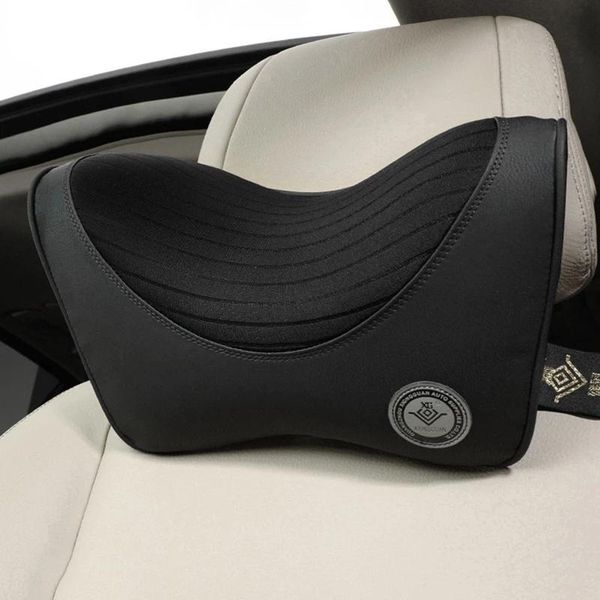 

seat cushions car headrest pillow neck 3d memory lumbar support cotton breathable auto cushion