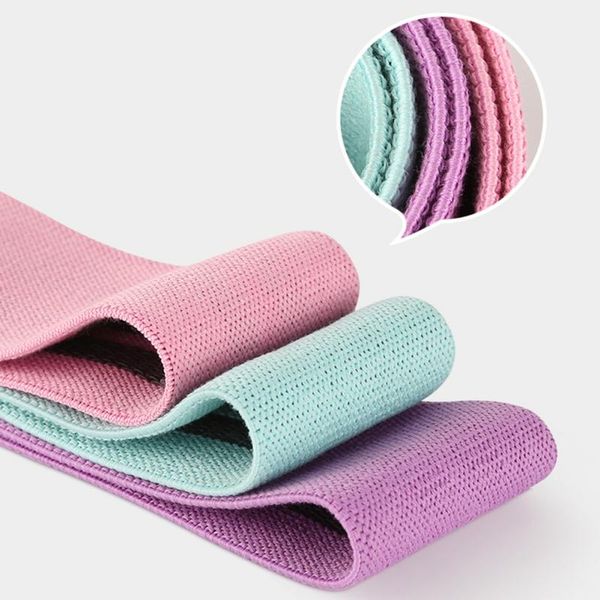 

3-colour resistance bands set rubber expander elastic exercise