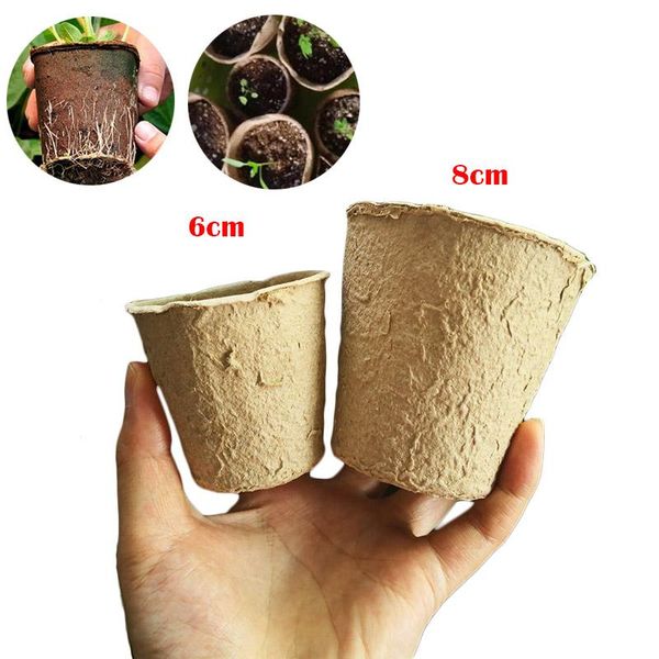 

planters & pots plant paper pot starters nursery cup 6cm/8cm kit for home cultivation plants flower organic biodegradable