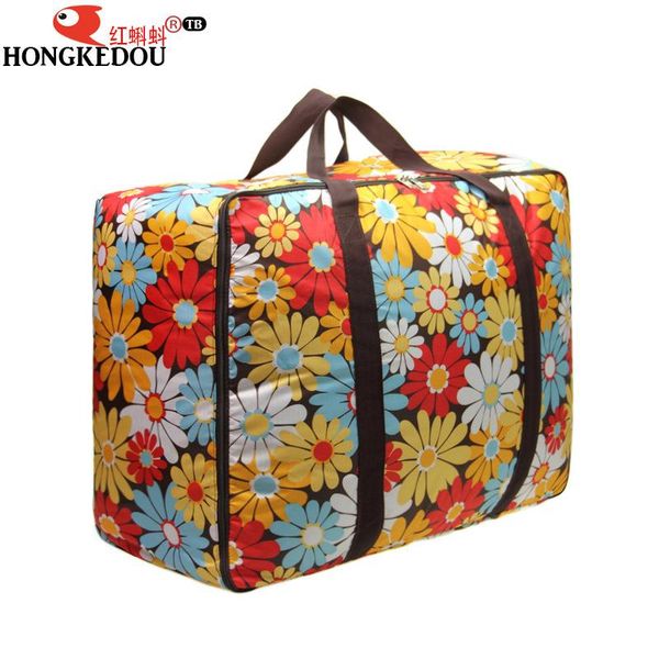 

storage bags washable large thickened and raised waterproof oxford cloth portable quilt bag for kindergarten children