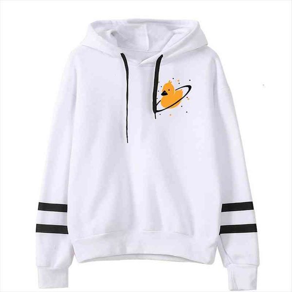 

quackity fashion printed hoodies women men long sleeve hooded sweatshirts casual streetwear clothes, Black