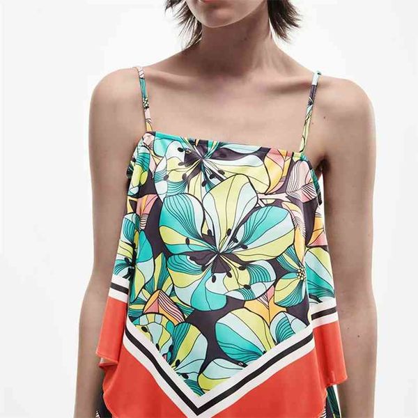 

women summer za chiffon blouses shirts print bandage bow tie female fashion street off shoulder clothing 210513, White