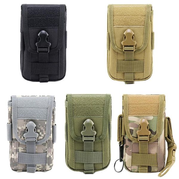 

outdoor bags camouflage bag mobile phone holder waist belt sports hunting pouch mini running portable molle