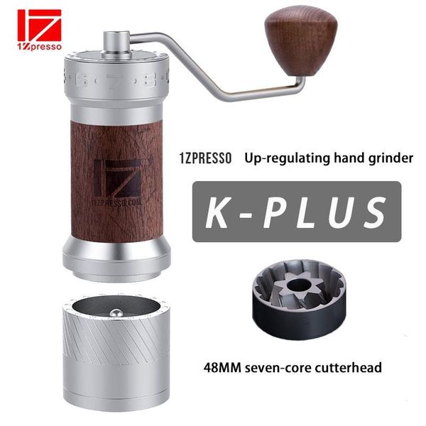 

manual coffee grinders 1zpresso kplus grinder aluminum burr stainless steel adjustable bean mill mini milling 40g
