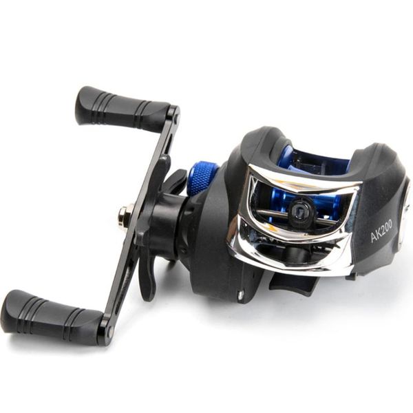 

baitcasting reels 2021 ak200 7.2:1 high speed fishing reel left right hand brake system 8kg drag wheel -40