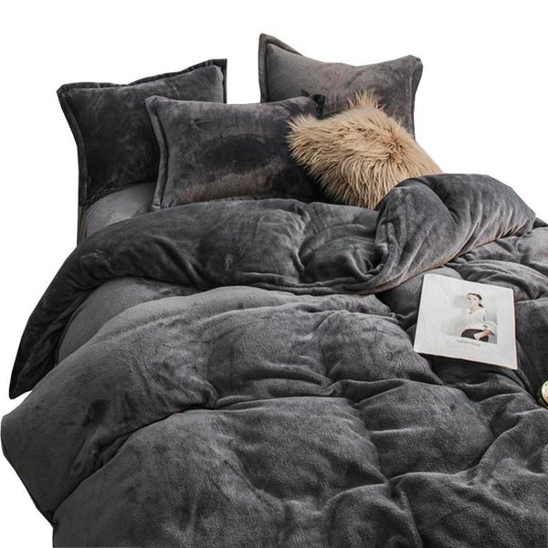

sheets & sets milk velvet quilt cover four piece winter coral bed sheet single crystal student dormitory