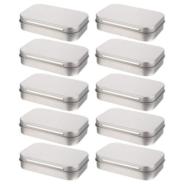 

set 10pcs tinplate storage boxes candy kitchen organizer party gift bottles & jars