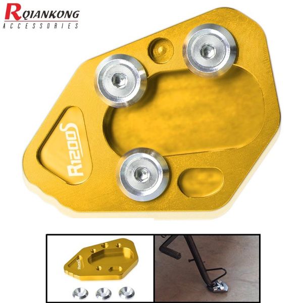

pedals motorcycle side stand kickstand support enlarge plate foot pad for hp2 sport 2008-2010 r1200s r 1200s 1200 s 2006 2007 2008