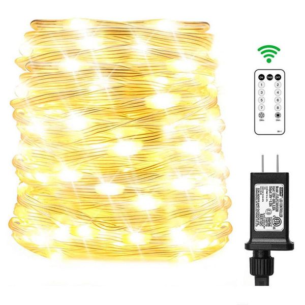

strings 23m 200led string lights garland street fairy lamps christmas led outdoor remote for patio garden home tree wedding decoration