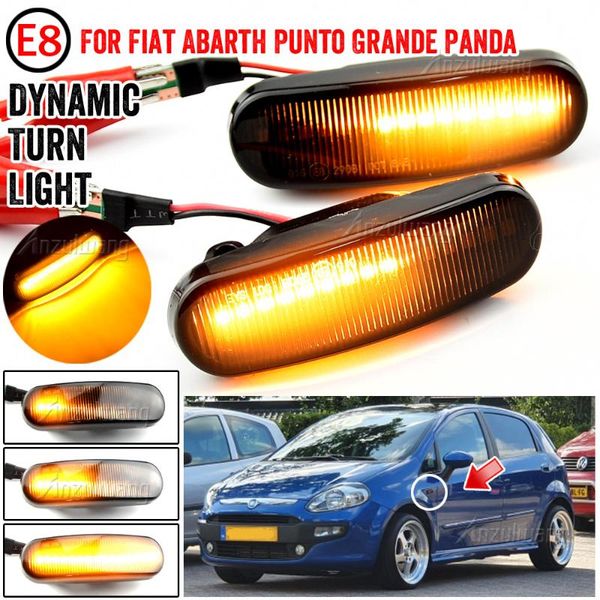 

emergency lights for panda punto evo stilo qubo lancia musa(350) dynamic led side marker light turn signal sequential l