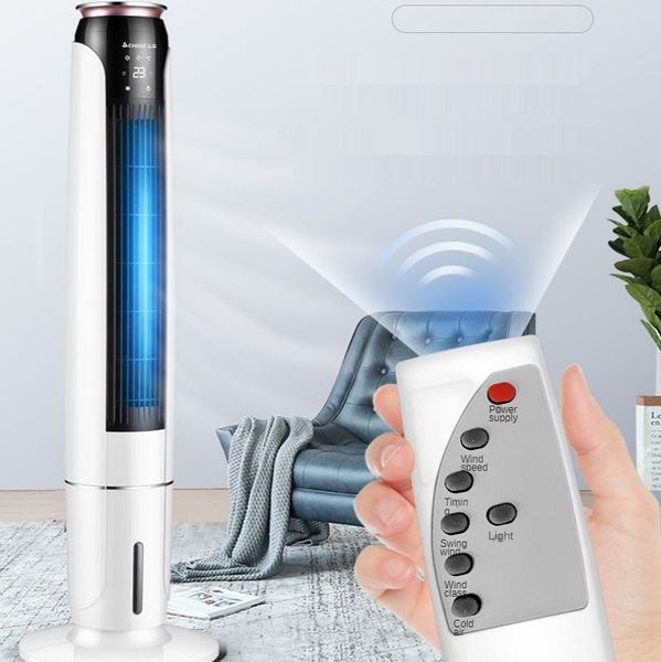 

electric fans home air conditioner intelligent timing fan for remote control cooling bedroom leafless conditioningfan