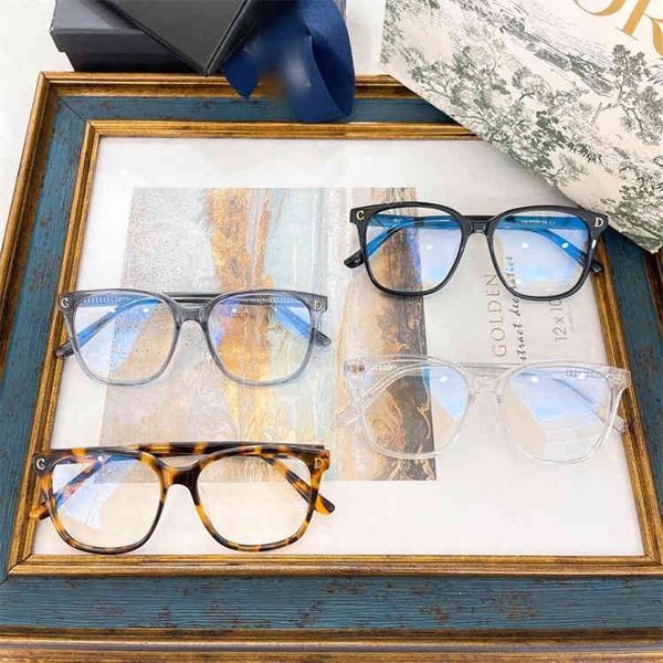 

75% off high version 2022 new d family large square flat lens personalized plain net red same cd2 optical glasses frame, White;black