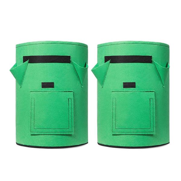 

planters & pots potato planter pot planting bag gardening lawn supplies nonwoven fabric large capacity 10 gallons vegetable grow bags