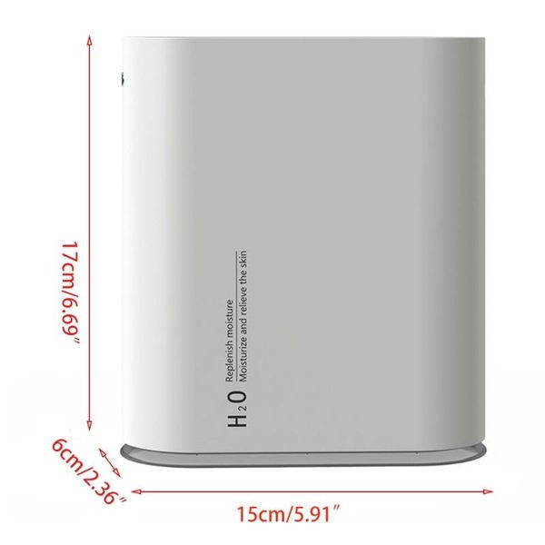 

humidifiers 1000ml electric humidifier air 2 spray usb rechargeable wireless ultrasonic aroma diffuser led light fogger