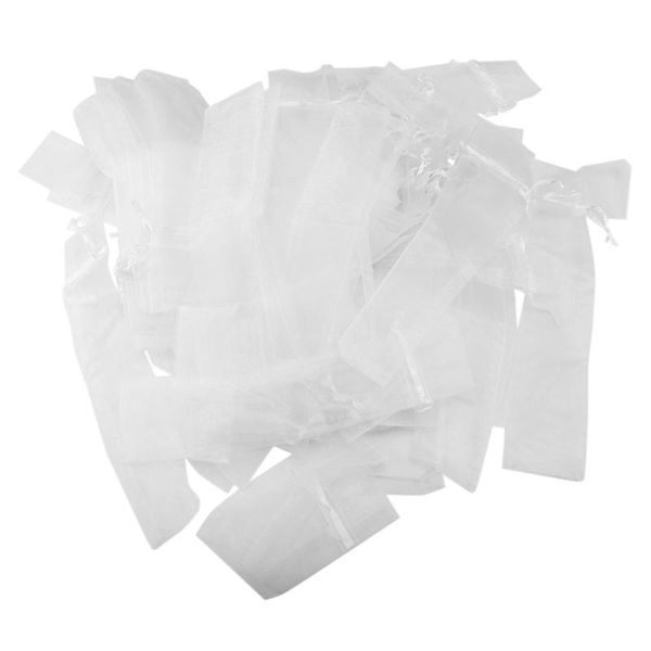 

gift wrap 100 pack folding hand fan pouch drawstring organza bags pocket bag for outdoor wedding party favor