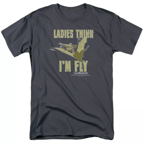 

land before time i'm fly t-shirt sizes s-3x new, White;black