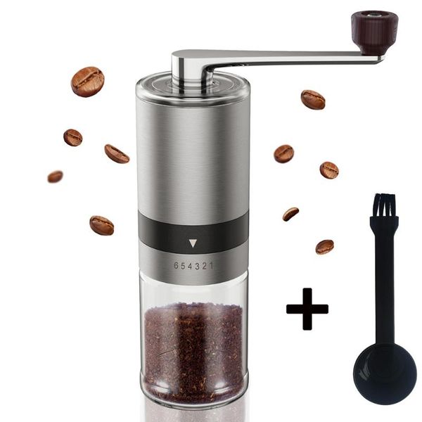 

manual coffee grinders hand grinder stainless steel machine easy clean kitchen tools adjustable handmade bean mill