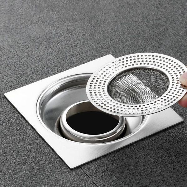 

other bath & toilet supplies kitchen tools stainless steel bathroom floor drain cover shower filter net anti-clogging hair