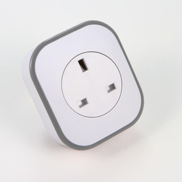 

smart power plugs eu uk plug wifi socket voice remote control led light echo alexa google home electrical adapter