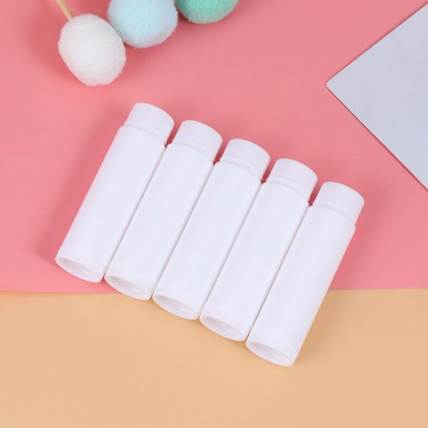 

25pcs 5g empty lip tubes containers gloss storage container (white) bottles & jars