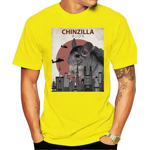 

men's t-shirts 2021 fashion 100% cotton chinzilla funny chinchilla t-shirt | lovers gift tee shirt men women cartoon, White;black