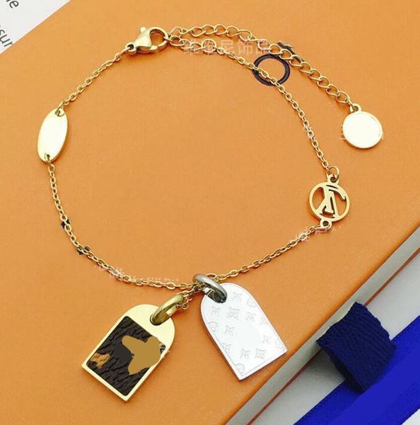 

o uis avuit ton leather bracelets titanium steel bracelet gift box send packing designer jewelry various styles fashion, Golden;silver