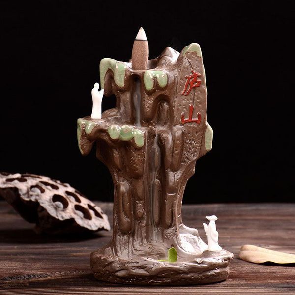 

fragrance lamps the high mountain lushan landscape burner censer home decor creative smoke backflow incense cones monk holder