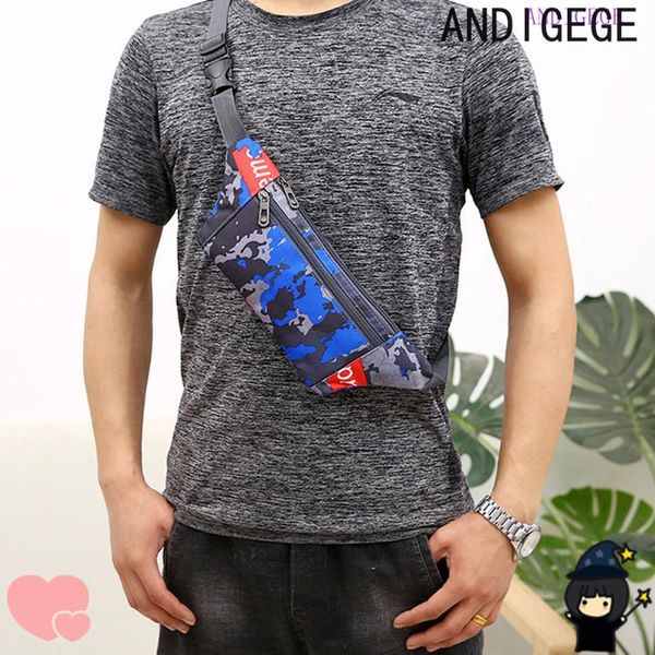 

sports men's waist bag multi-layer functional tactical camouflage yoga slim crossbody cashier belt bags