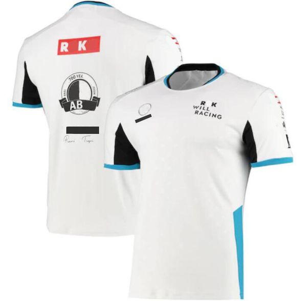 

2021 season f1 racing team factory uniform summer round neck short sleeve car logo t-shirt can be customized