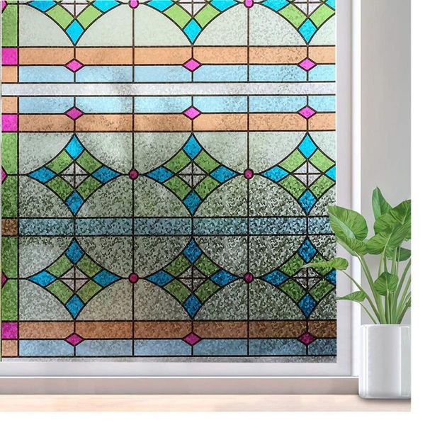 

window stickers luckyyj film static privacy decoration glass self adhesive for uv blocking heat control