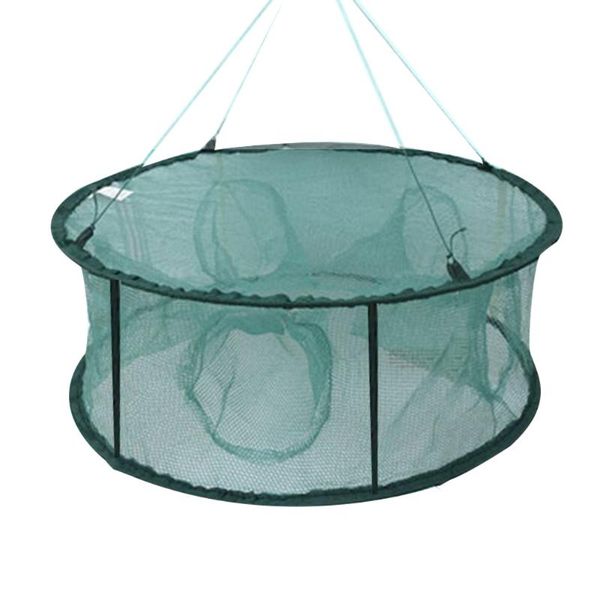 

automatic fishing net trap cage round shape opening for crabs crayfish lobster accessories