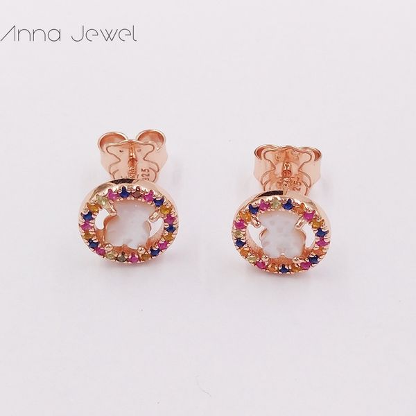 Ayı takı 925 ayar gümüş kızlar bize Rose Gold İnci küpeler kadınlar için Charms 1 adet set düğün parti doğum günü hediyesi Kulak halkası Lüks Aksesuarlar 712163520