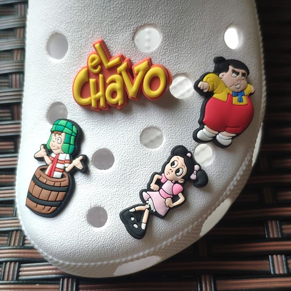 Atacado Novo Design Estilo Mexicano El Chavo Del Ocho Croc Charms Sapatos Acessórios