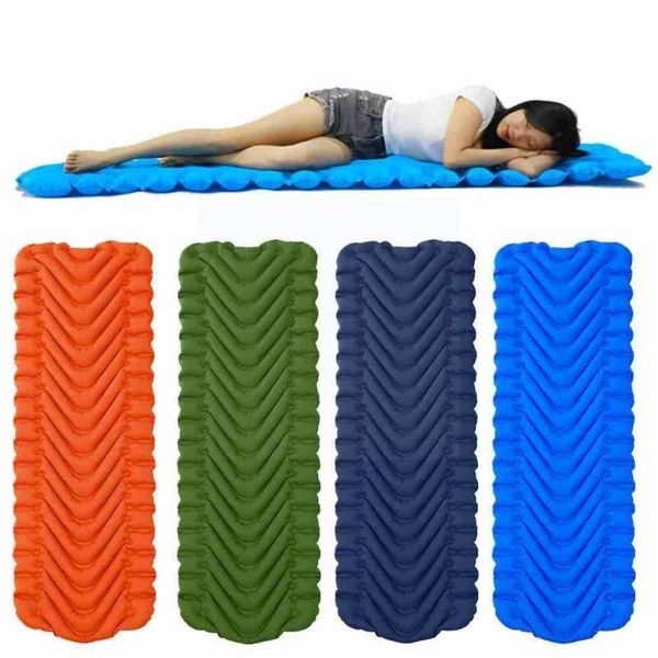 

outdoor pads tent sleeping mat camping pad ultra-light portable v-shaped single tpu diamond inflatable moisture-proof b1t2