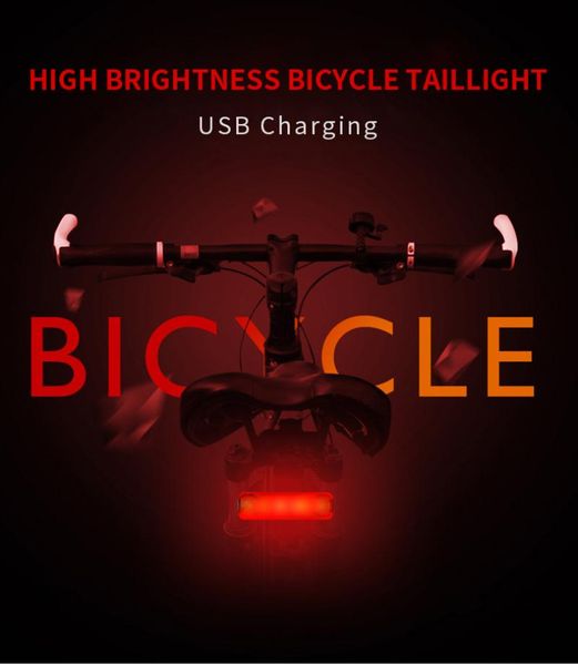 

bike lights taillight mountain bicycle rear lighting 2600 mah usb rechargeable night cycling light accessories