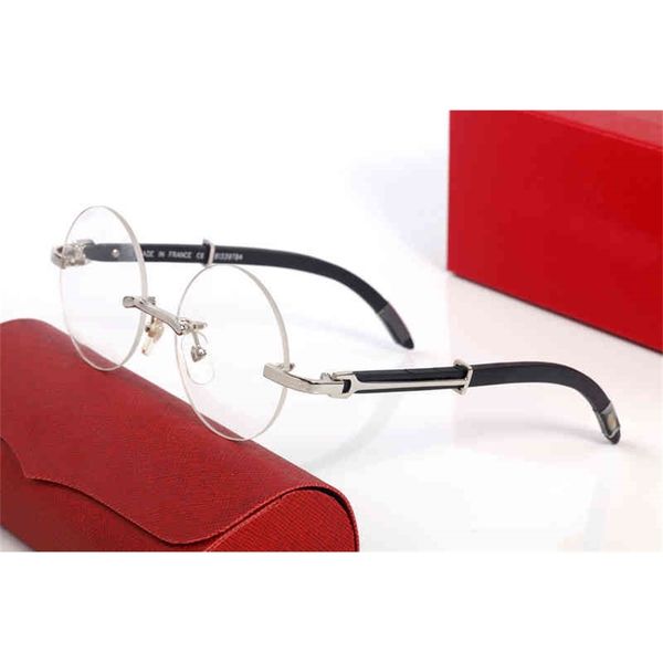 

fine accessories natural sunglasses men wood rimless round mirror gafas for driving club clear glasses frame oculos shades 141389 french, White;black