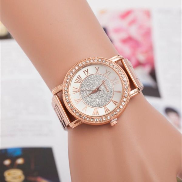 

wristwatches 2021 watches women luxury diamond quartz wristwatch creative wrist watch simple elegant female clock ladie relogio, Slivery;brown
